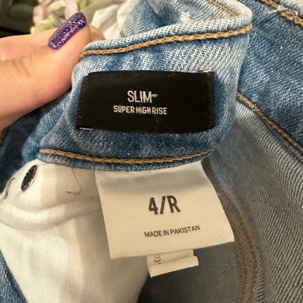 Express Slim Super High Rise Jean Stretch - Picture 11 of 12